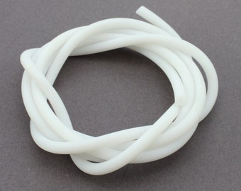 Rubber tube hollow 3 mm white 1 m hole 1.5 mm rubber band rubber tube hollow rubber band