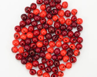 Acai Mix, Reds 100 pieces, Azaiperlen, acai beads, natural beads, acai mix