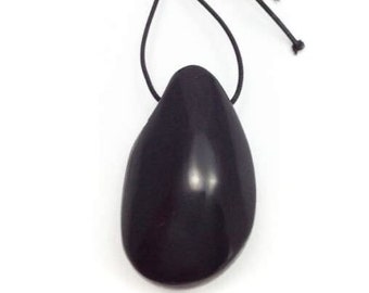 Tagua nut black flattened on both sides 42 mm large Tagua pendant irregular large natural pearl oval statement pendant natural beads