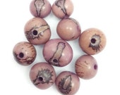 acai beads 10 Azai beads, lilac, 5 mm, 10 pieces, seed beads, azai, beads round, acai seeds, seed beads, natural beads, natural beads