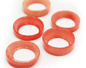 Rose flieder Orangenschale 30-40mm 1 Stück Anhänger große Perle Naturschmuck