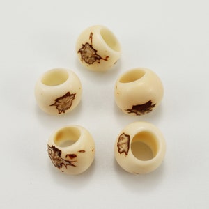 Large hole beads white 15 mm 5 pieces Paxiubao seeds Beads Brazil natural seeds beads image 3