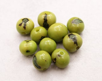 Azai beads lemon 5 mm 10 pieces seed beads acai beads natural