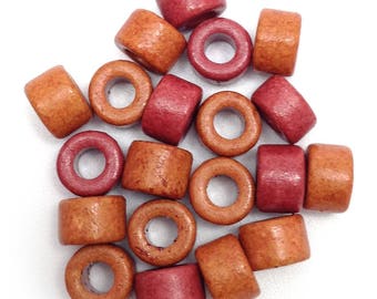 ceramic beads ceramic cylinder garat red speckled 6 mm 20 pieces greek beads tubes stains garnet mykonos ceramic beads