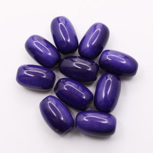 Tagua olive blue 9mm-11mm 10pcs small oval tagua nut beads for bracelets blue oval shaped beads