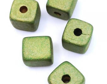 ceramic dice ceramic cube khaki metallic 10 mm 5 pieces ceramic beads cube beads green greek ceramic beads ceramic beads