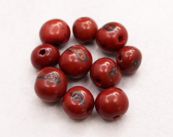 Azai beads burgundy 5 mm 10 pieces seed beads acai beads natural beads