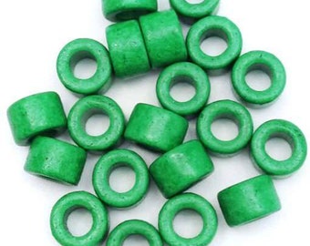 ceramic beads ceramic cylinder green 6 mm 20 stüc ceramic beads ceramic tubes greek beads Greek beads tubes mykonos beads