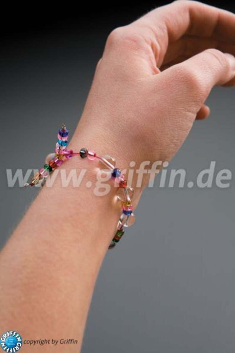 Elastic Cord 1 mm green 5 m coil elastic band stretch band Griffin