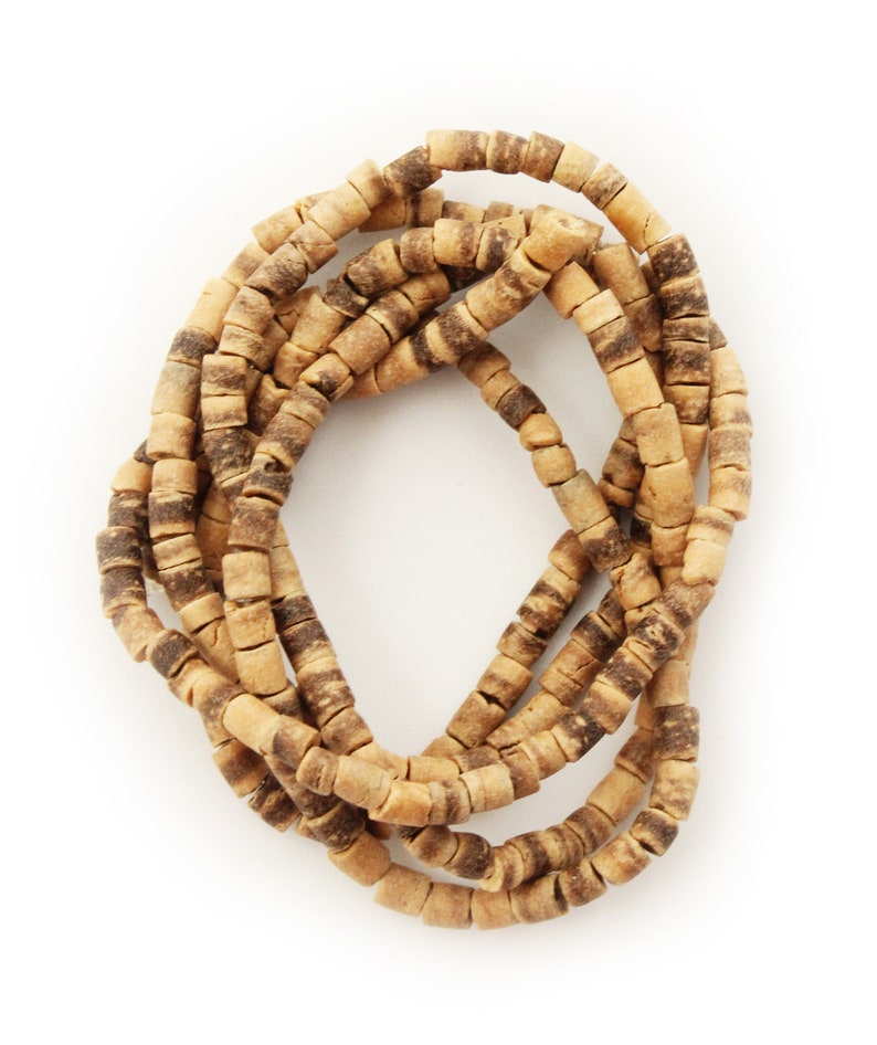 Coconut beads tiger 3-4 mm heishi 1 XL strand brown beads coco beads natural beads heishi beads spacer beads eco friendly 3 mm beads