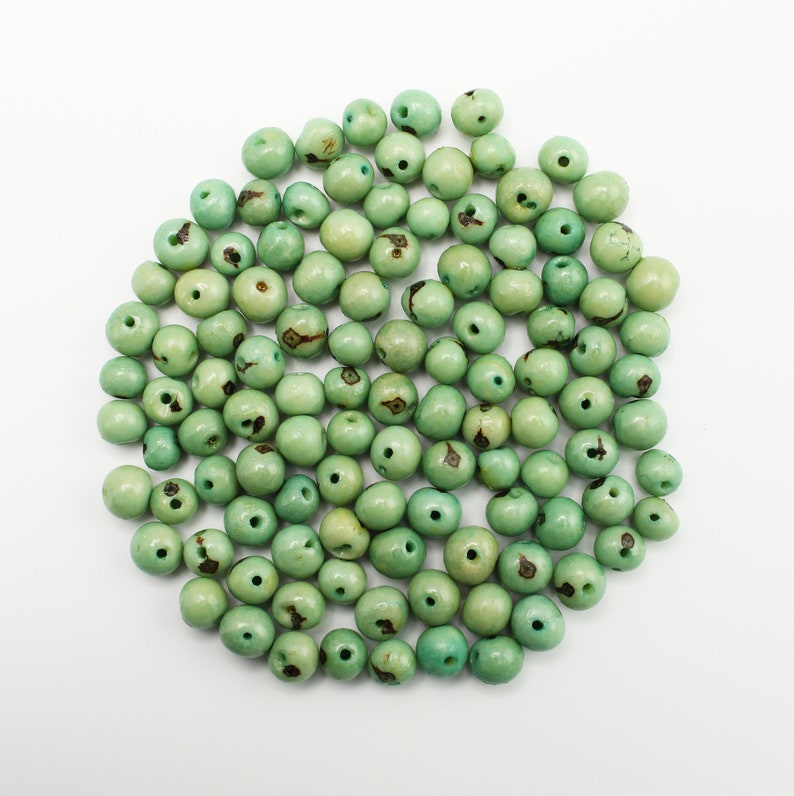 Acai beads mint green 6-14 mm 100 pieces Azai beads with error nai image 1