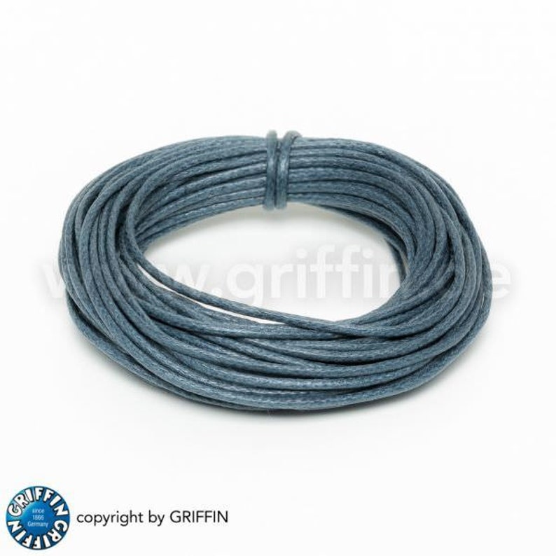 dark grey 5m cotton band 5 m wax band 2.5mm waxed cord jewellery band