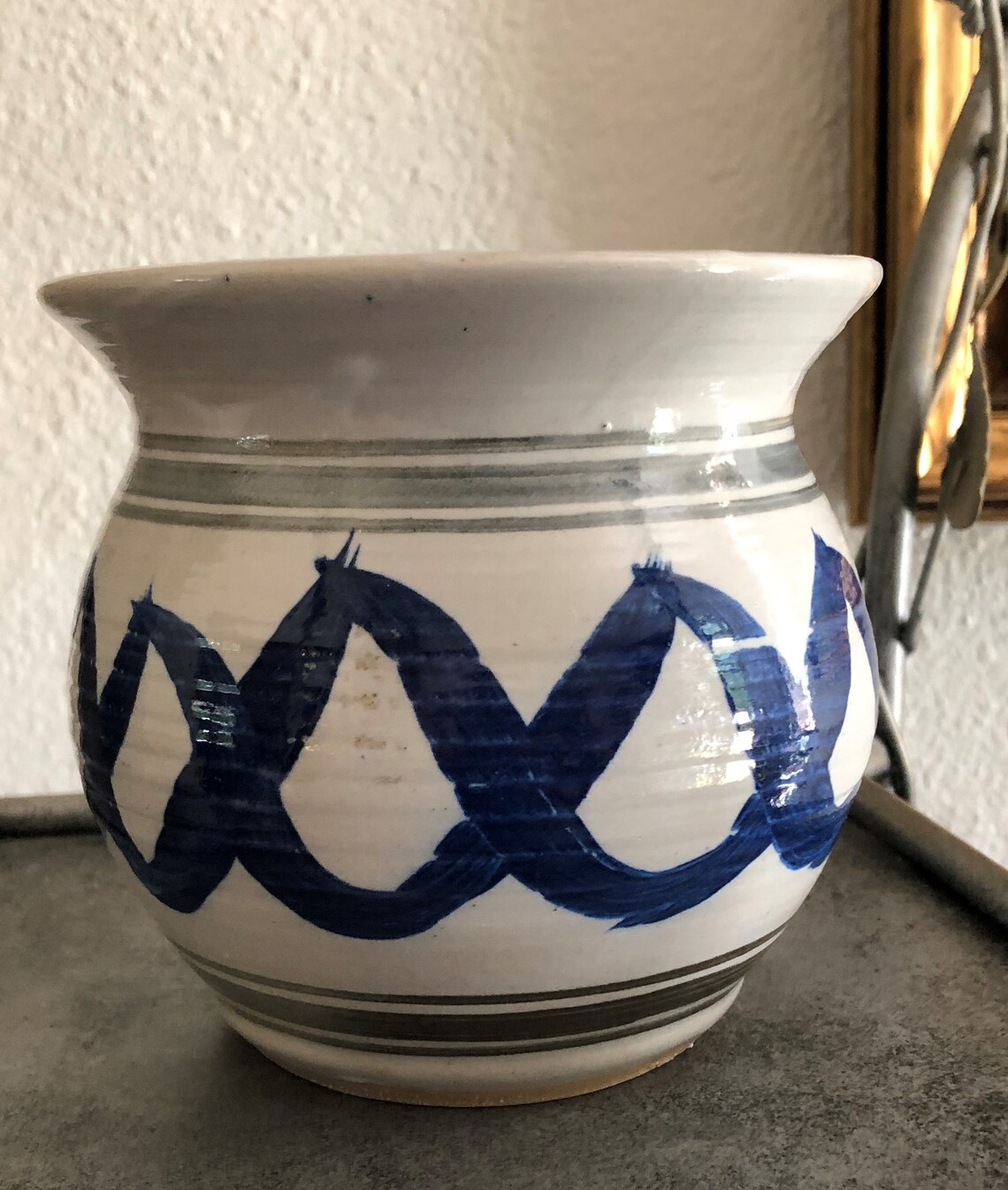 Vintage Signed Jamestown VA. Pottery Bowl Salt Glaze Crock Etsy