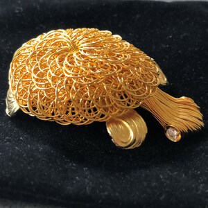SALE Vintage Gold Ton Wirework Anhänger BoHo Chic Schildkröte Anhänger Schildkröte Schmuck Handwerker handgefertigt Schildkröte