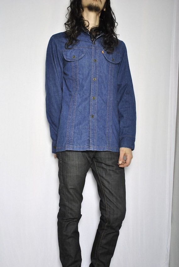 levis black denim shirt womens