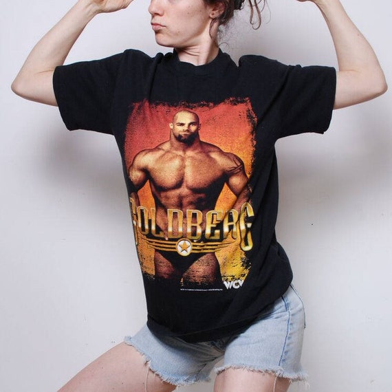 VINTAGE WCW tee shirt // GOLDBERG // Medium t shir