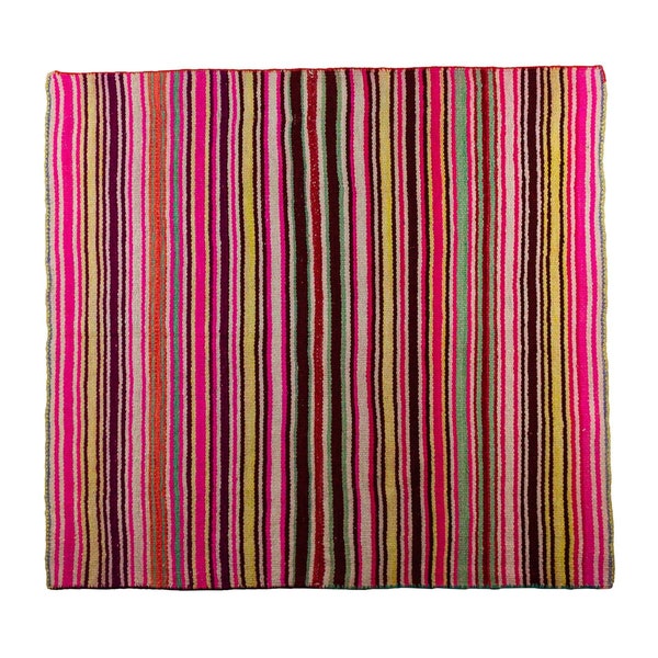 FRAZADA BLANKET | Vintage Peruvian textile hand woven in the Andes with sheep wool and alpaca  | Can be used as a rug, a throw or a tapestry