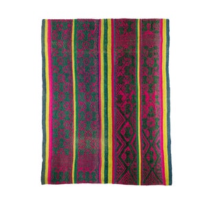 FRAZADA BLANKET | Large Peruvian textile hand woven in the Andes with sheep wool and alpaca  | Can be used as a rug, a throw or a tapestry
