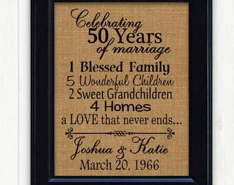 50 years of marriage etsy