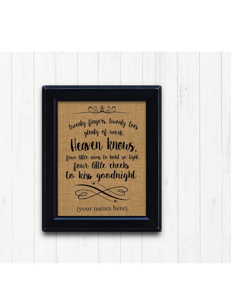 Gift For Twins Framed Burlap Print Twin Verse Nursery Etsy Gift For Twins Framed Burlap Print Twin Verse Nursery Etsy