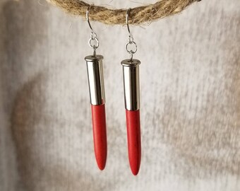 Aretes con casquillo de bala calibre .22 Spike
