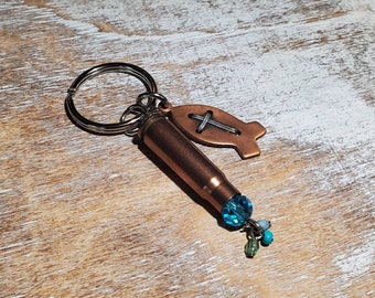 Bullet Casing Keychain - Rifle/Charm - Cobre y Plata