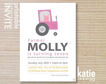 Carte Invitation Anniversaire Enfant A Telecharger Etsy