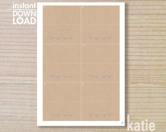 wedding food tent - brownpaper - printable - 4x6 - countrystyle - daisy illustration - single daisies