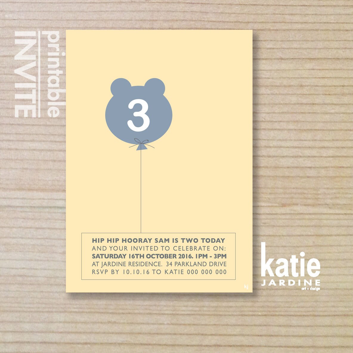 Boys Invitation Kids Invitation Printable Invitation - Etsy