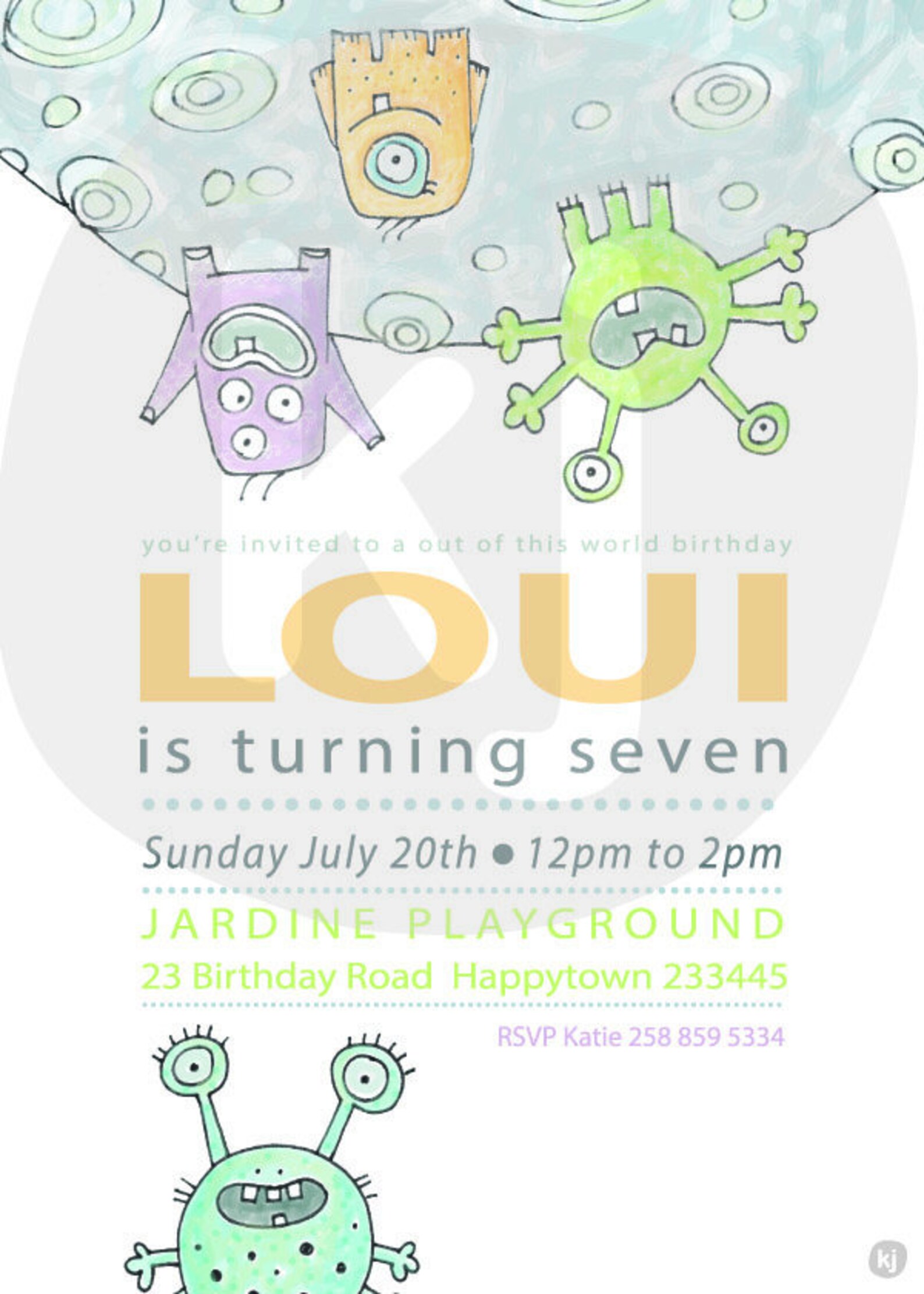 Kids Invitation Boys Invitation Printable Invitation - Etsy