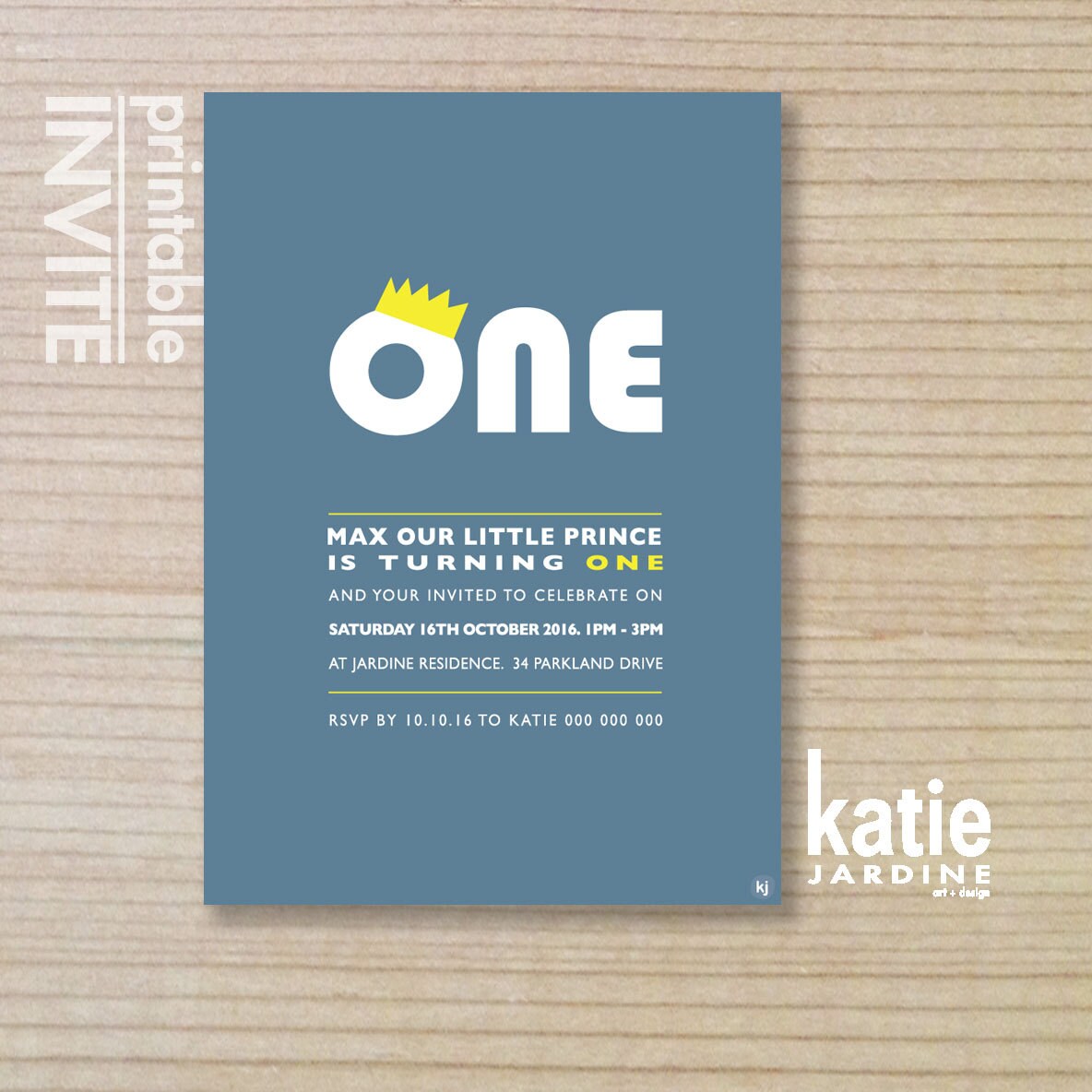 Boys Invitation Kids Invitation Printable Invitation - Etsy