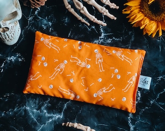 Halloween Hot Cold Pack | Gifts Under 25 | Lavender Heating Pad | Gifts for Witches | Self Care Stress Relief | Skeletons