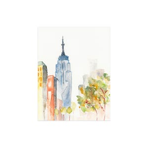 Empire State Greeting Card, NYC Cards, New York City Greeting Card, Blank City Greeting Card, NYC Travel Card, New York Greeting Card Set