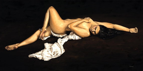 SACRED Fine Art Signed Giclée Print Beautiful Nude Bare Naked - Etsy