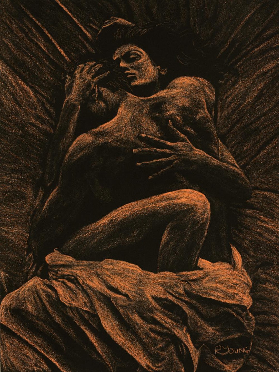 HARMONY Fine Art Signed Giclée Print Beautiful Couple Sensual - Etsy