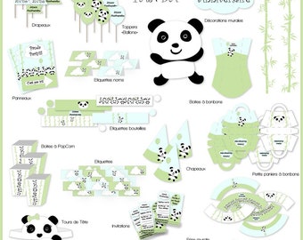 Panda Party Props Etsy Panda Party Props Etsy