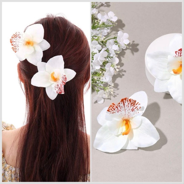 Orchid Hair Clip Etsy