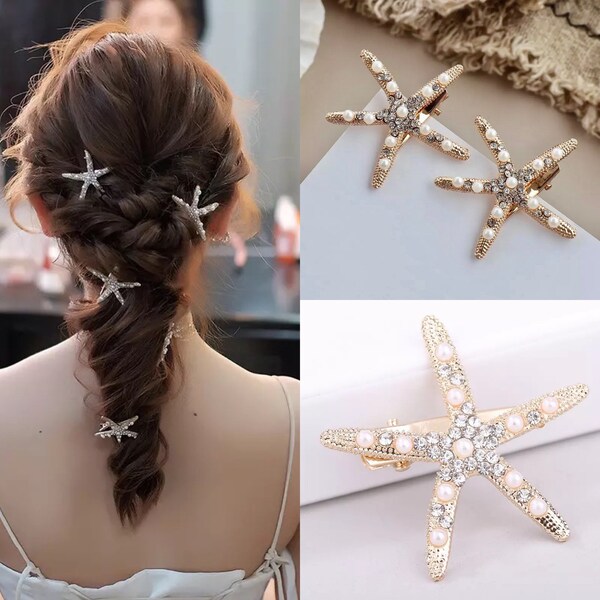 Starfish Hair Clip Etsy
