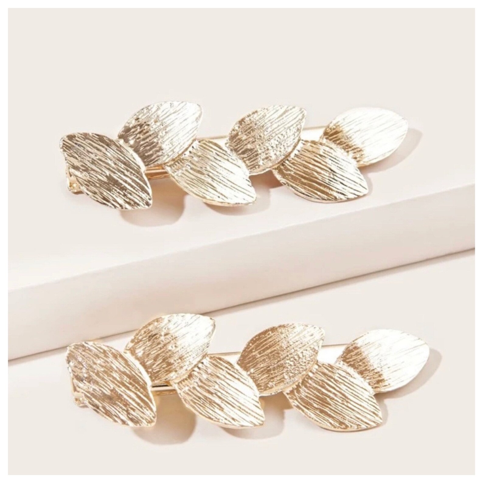 Leaf Hair Pin set of 2 Gold Leaf Hair Pin Roman Leaf Hair Etsy