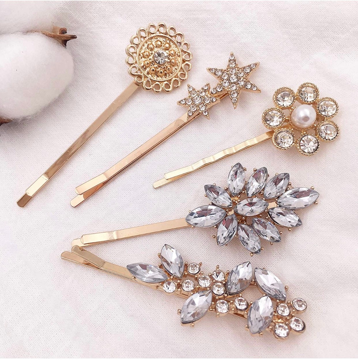 Vintage Hair Pin set of 5 Antique Gold Hair Pin bridal - Etsy Vintage Hair Pin set of 5 Antique Gold Hair Pin bridal - Etsy