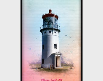 Kilauea Lighthouse, Kilauea Point on the island of Kauai