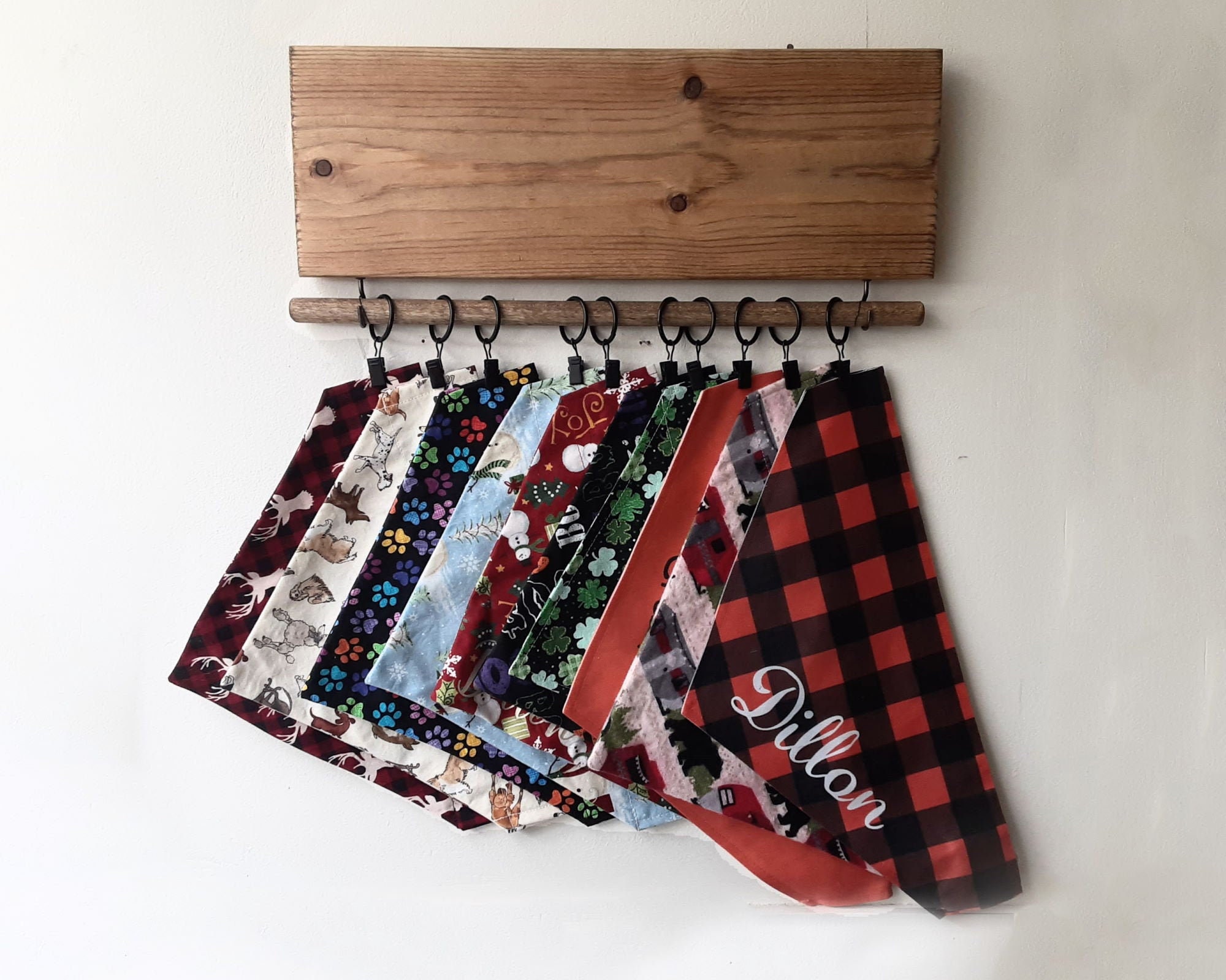 Bandana holder personalized dog bandana display scarf Etsy
