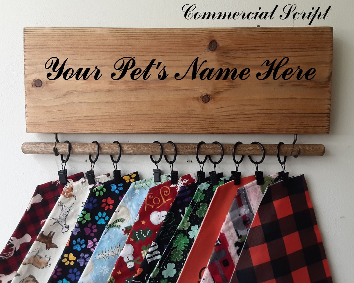 Bandana holder personalized dog bandana display scarf Etsy