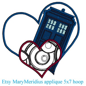 INSTANT-Machine Embroidery Design Download~Dr Who~ do you Love~Tardis~Classic~TV~British~Time Machine~WHOvian~APPLIQUE 5x7 hoop