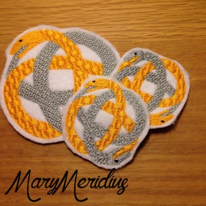 NeverEnding Story~RARE AURYN~Cosplay~Instant design download~MaryMeridius~machine embroidery~4x4 hoop~Infinity Snake~Serpent~Talisman~Amulet