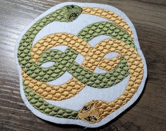AURYN Embroidery Design: Neverending Story Snakes Talisman (4x4 Hoop) (Instant Download)