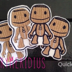 Sackboy-Instant download~MaryMeridius Original~Embroidery design~Video game Character~SUPER CUTE! 4x4 hoop~LBP~ Gamer~