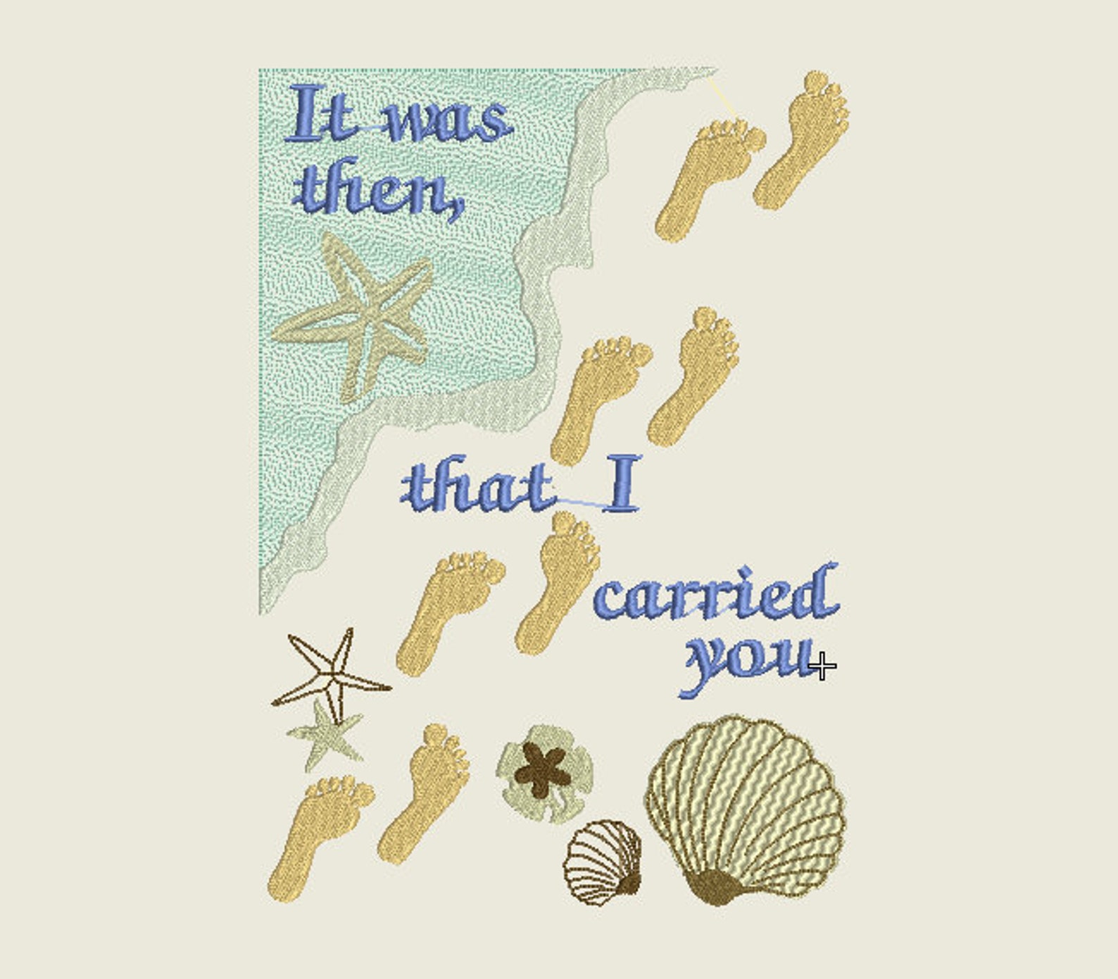 Footprints in the SandGodJesus Carried Etsy