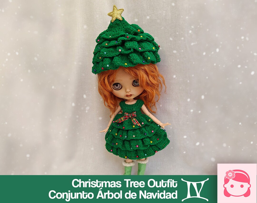 Christmas Tree Outfit 4 for Blythes Etsy