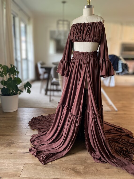 Buy Brown Gown for Women Online from India's Luxury Designers 2024